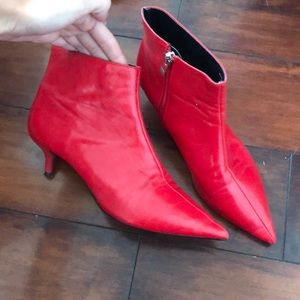 Red Zara Boots